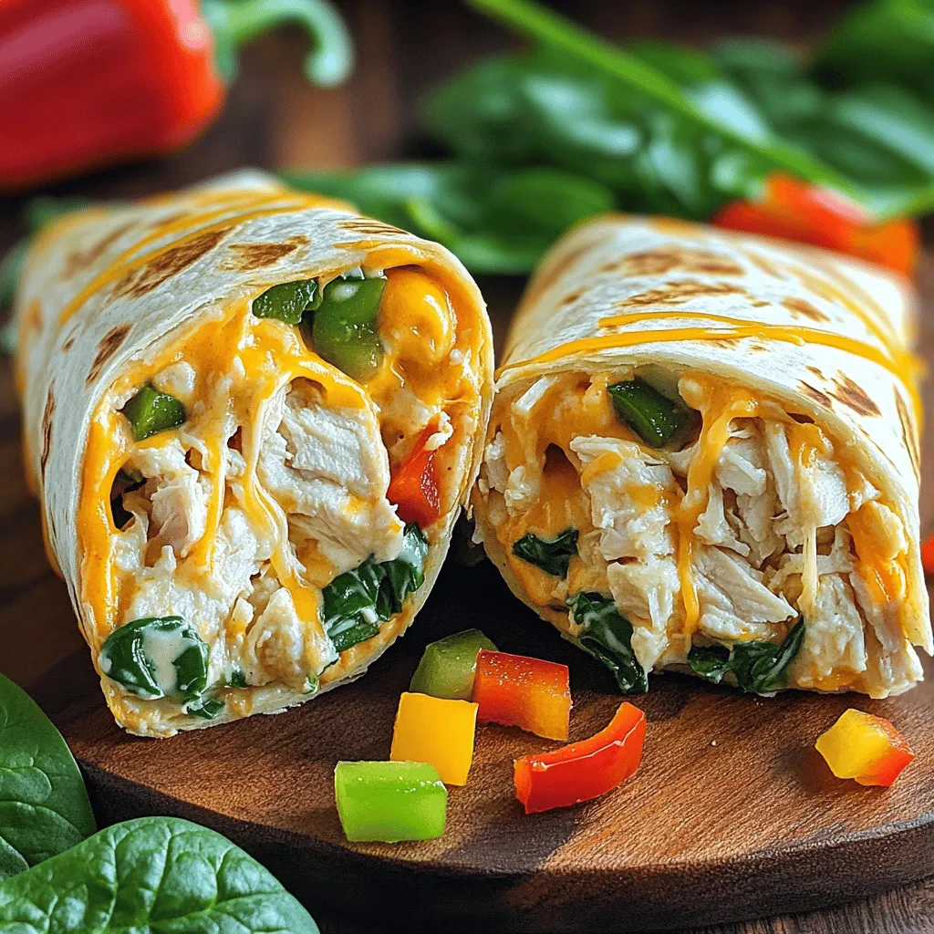 Cheesy Chicken Wraps Easy Recipe for Dinner Delight