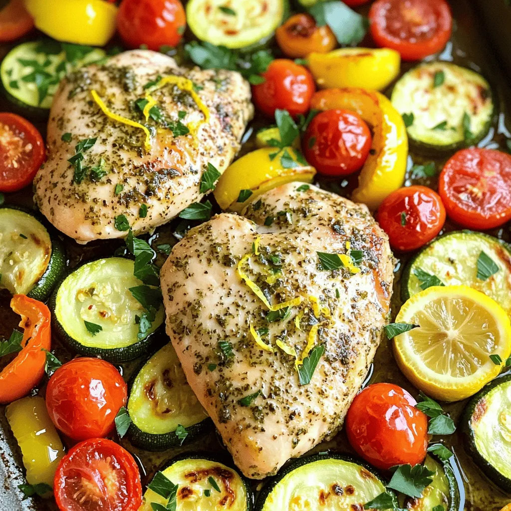 Sheet-Pan Lemon Herb Chicken With Roasted Veggies Recipe