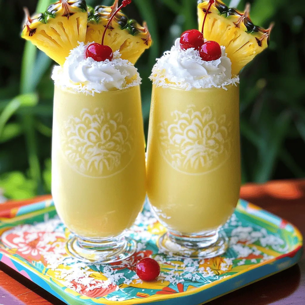Pina Colada Milkshakes Recipe Sweet and Simple Treat