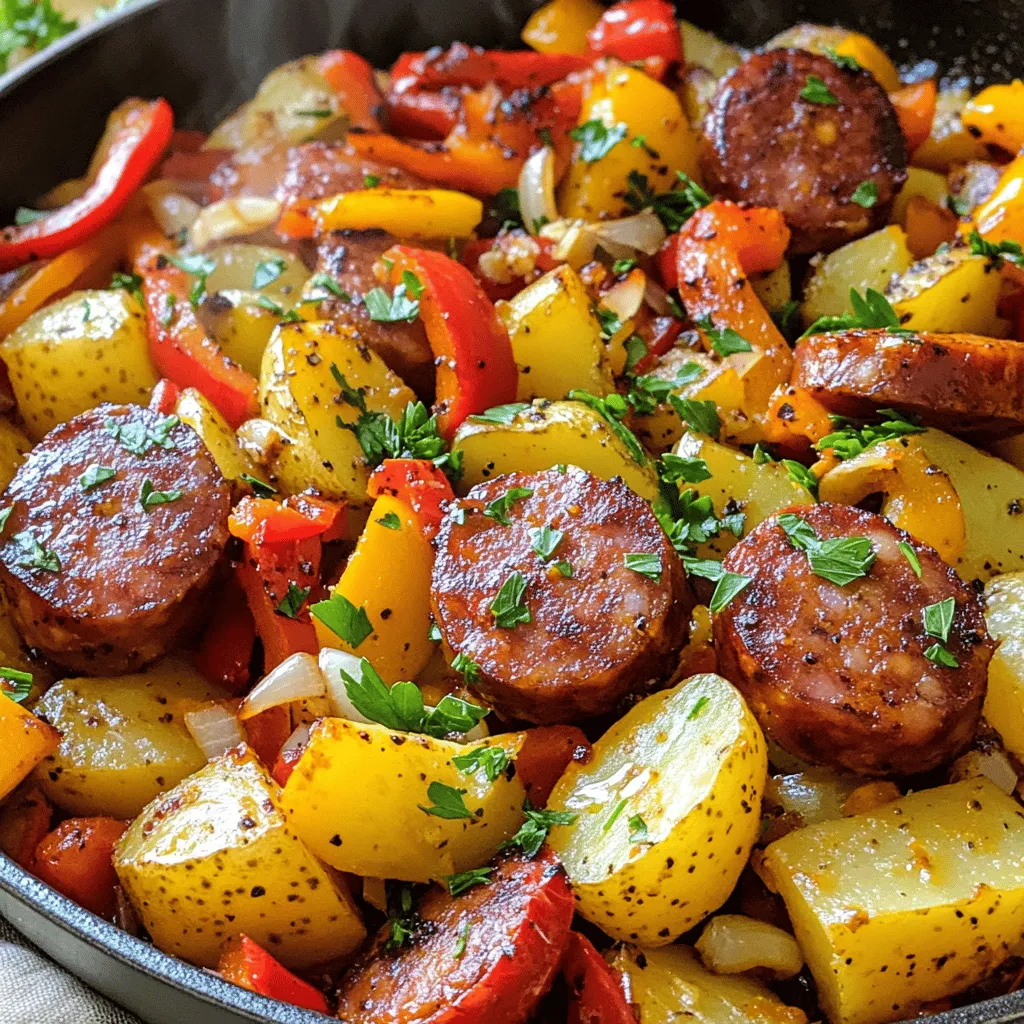 Smoky Kielbasa &#038; Potato Skillet with Peppers: A Hearty Comfort Food Delight