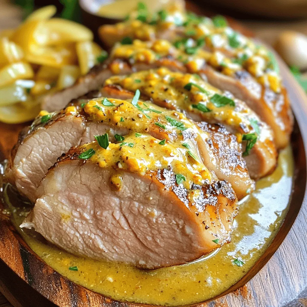 Savory Pork Tenderloin with Creamy Mustard Sauce: A Culinary Delight