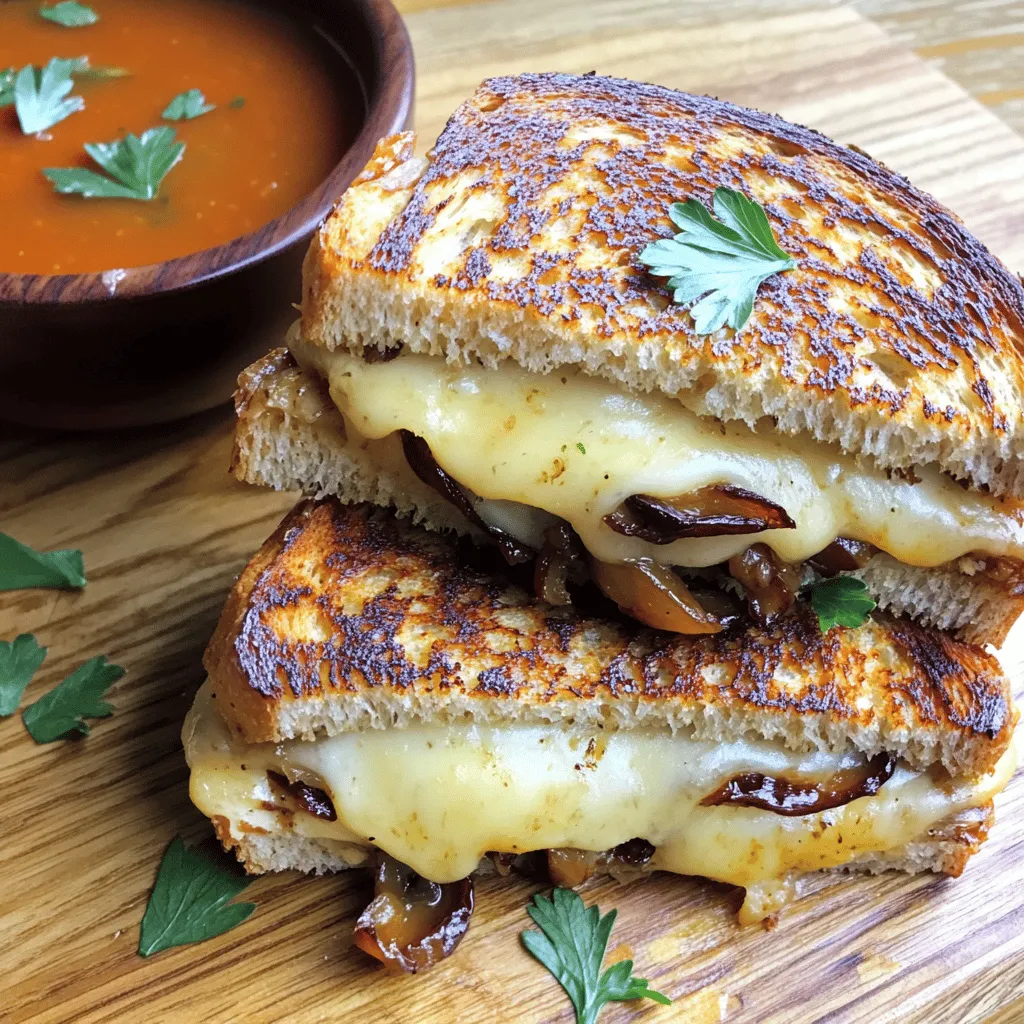 Grilled Cheese with Gouda, Roasted Mushrooms, and Onions