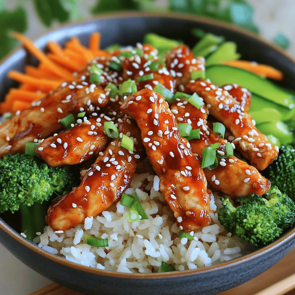 Gochujang Chicken Rice Bowls Flavorful and Simple Meal