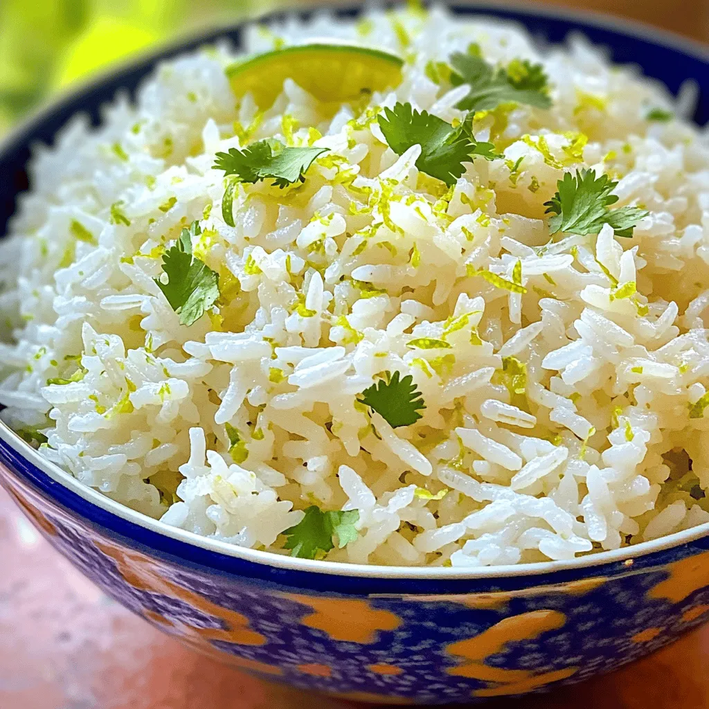 Coconut Lime Rice Flavorful and Easy Recipe Guide