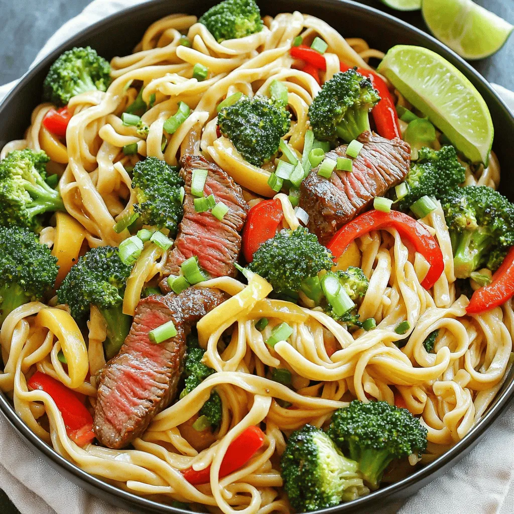 Garlic Butter Steak Lightning Noodles Simple and Savory