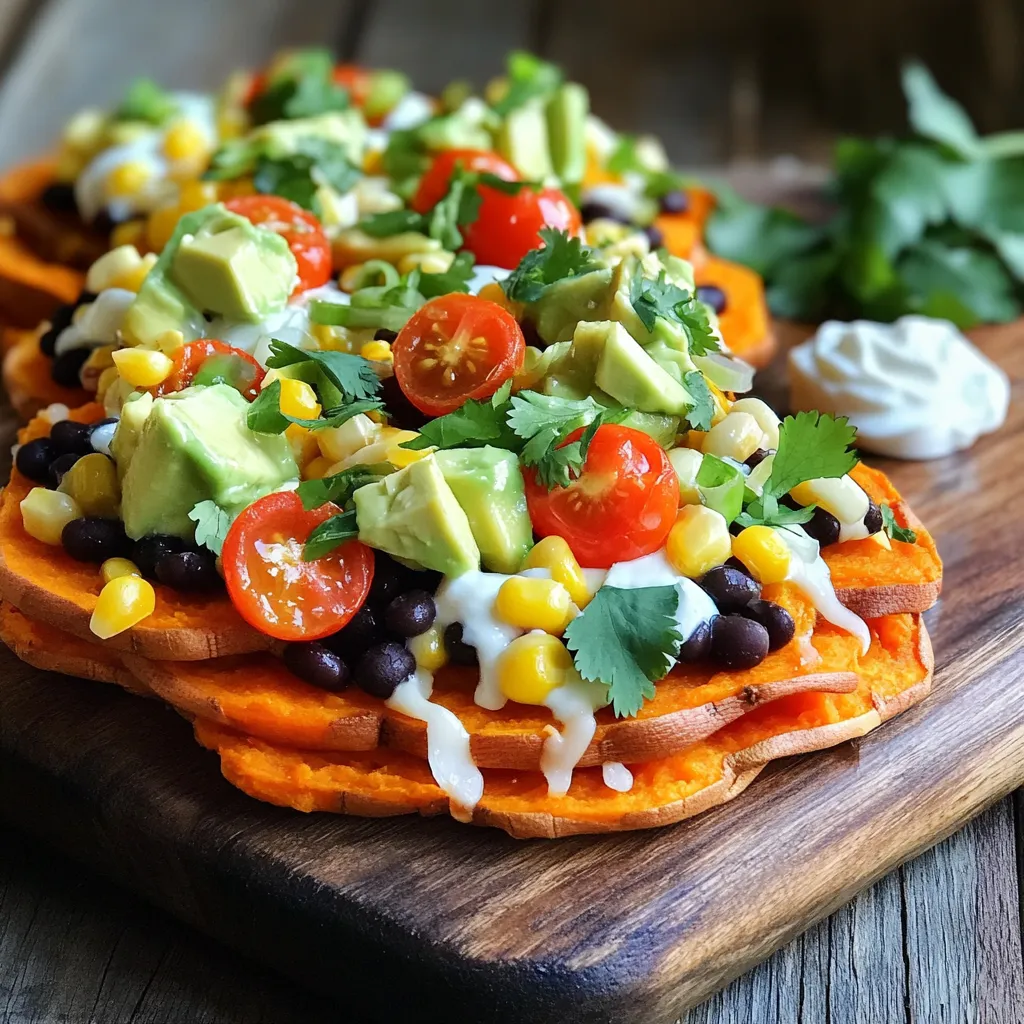 Loaded Sweet Potato Nachos Tasty and Nutritious Dish