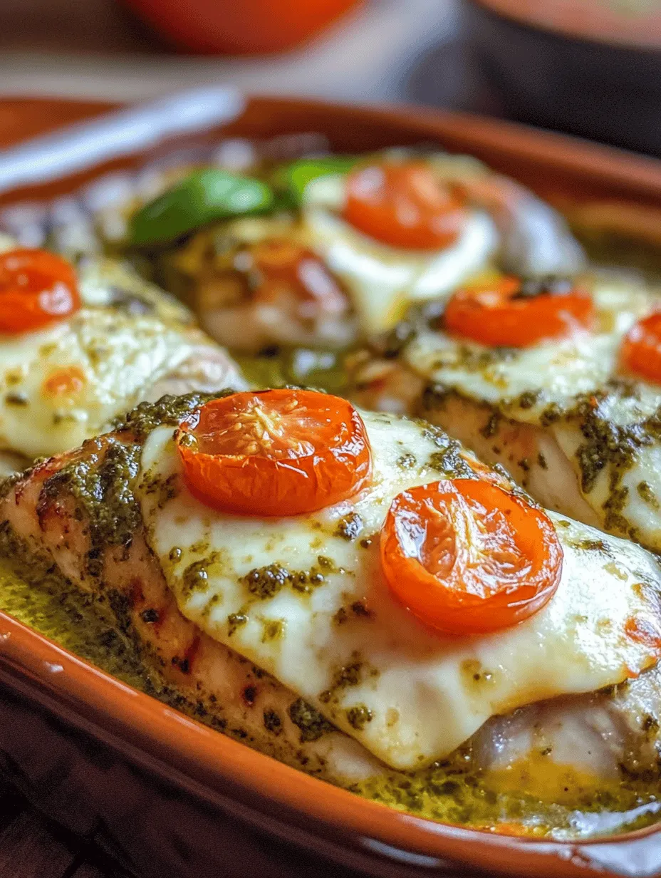 Easy 4 Ingredient Pesto Chicken Bake