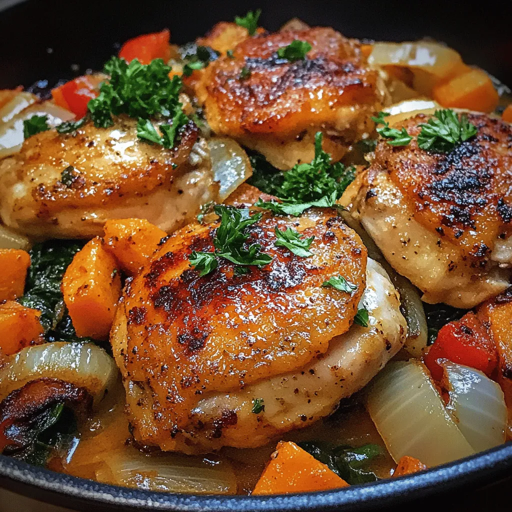 One-Pan Chicken and Sweet Potato Skillet Recipe