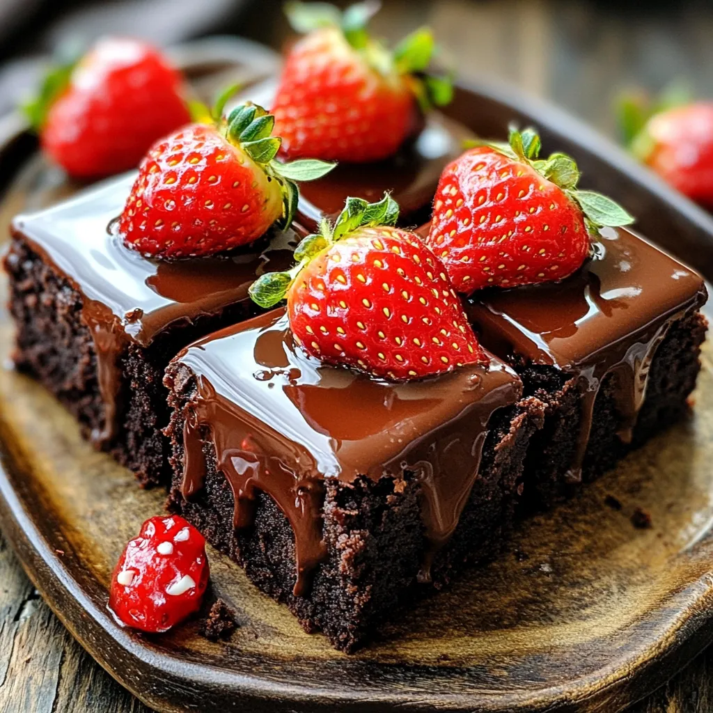 Indulge in Decadence: Chocolate Covered Strawberry Brownies Recipe