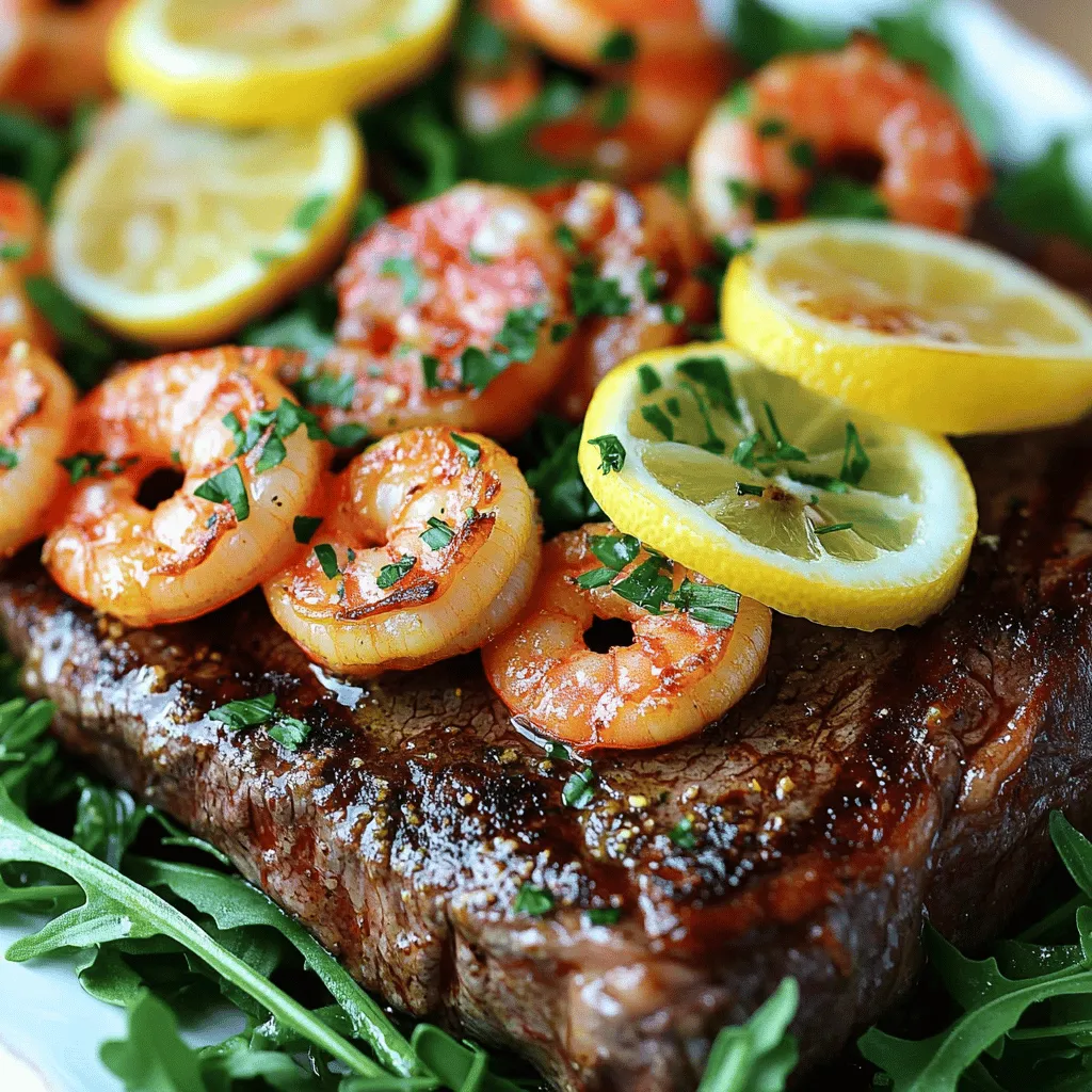 Garlic Butter Steak and Shrimp Flavorful Dinner Delight