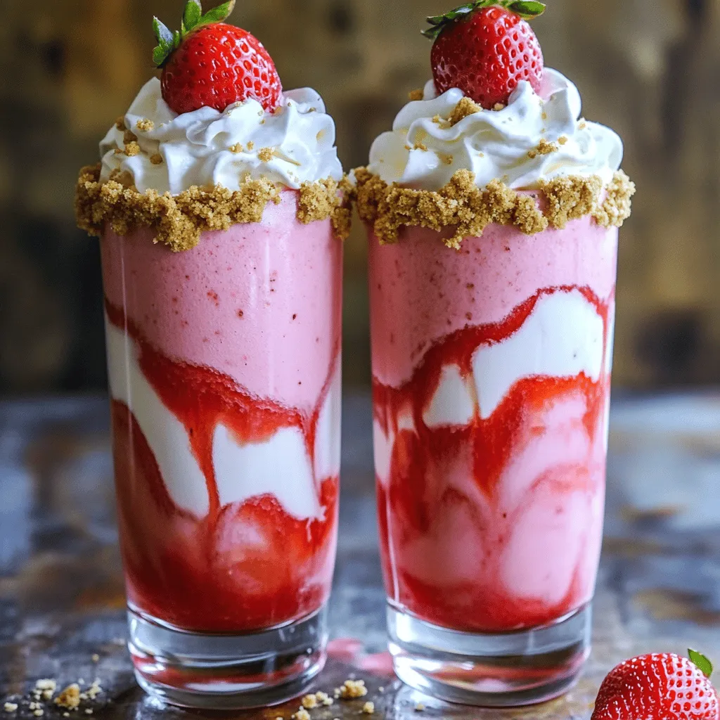Strawberry Cheesecake Bliss Milkshake: A Creamy Indulgence