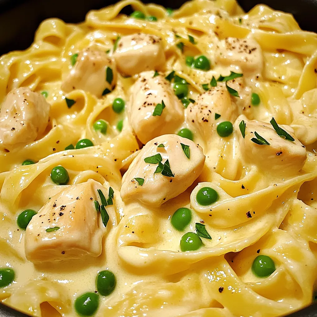 One-Pot Chicken Alfredo Pasta Quick and Creamy Meal