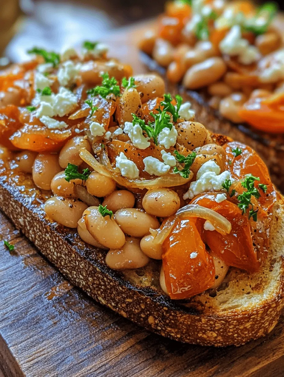 Hearty Mediterranean Beans on Toast: A Wholesome Delight