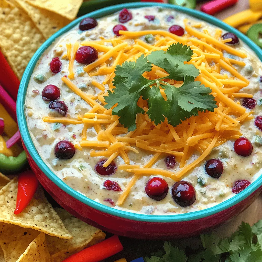 To make the perfect cranberry jalapeño dip, you need a few key ingredients. The main stars are fresh cranberries and jalapeño. You will also need cream cheese, sour cream, and sharp cheddar cheese. These ingredients create a creamy texture and rich flavor.