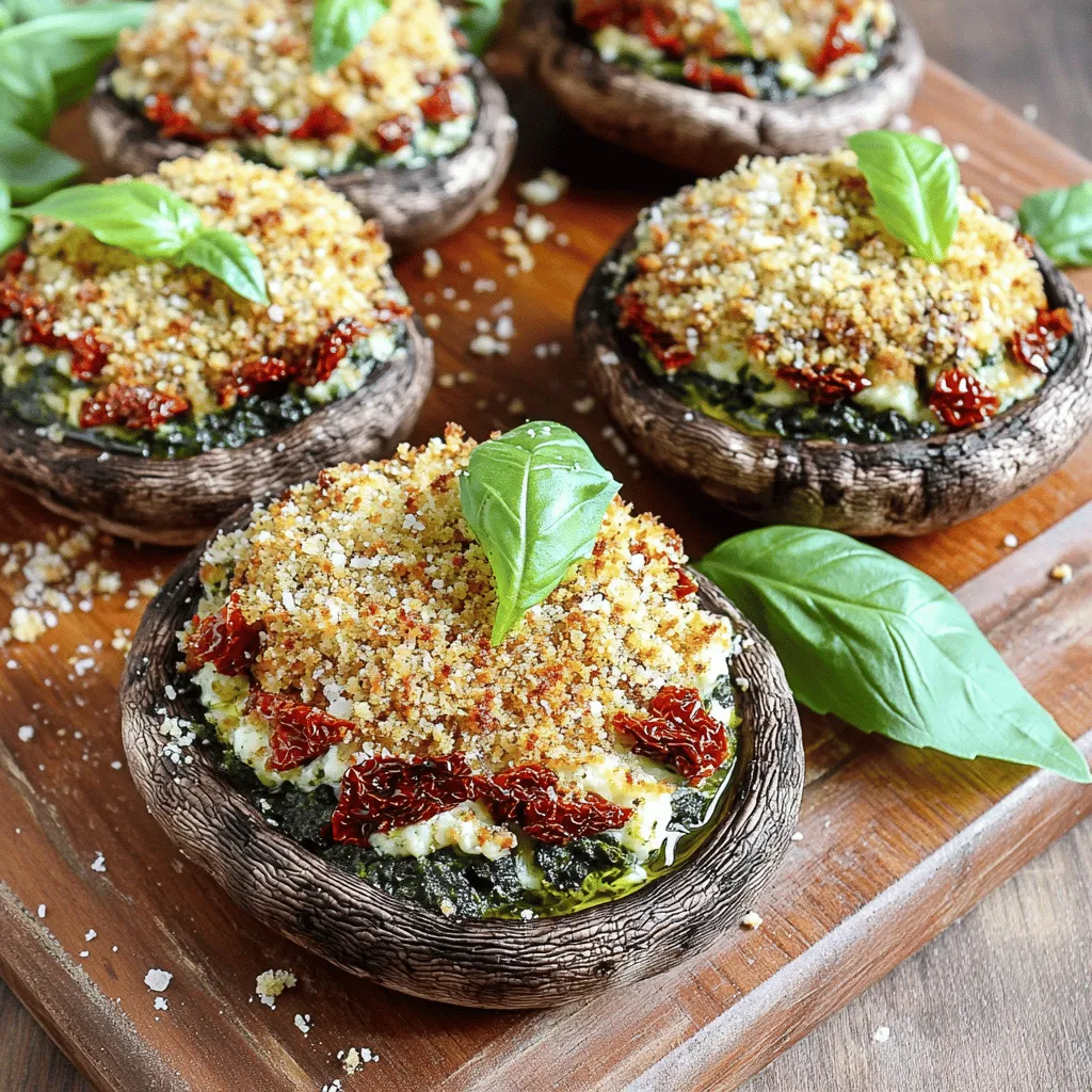 Tuscan Stuffed Mushroom Caps: A Delightful Culinary Journey