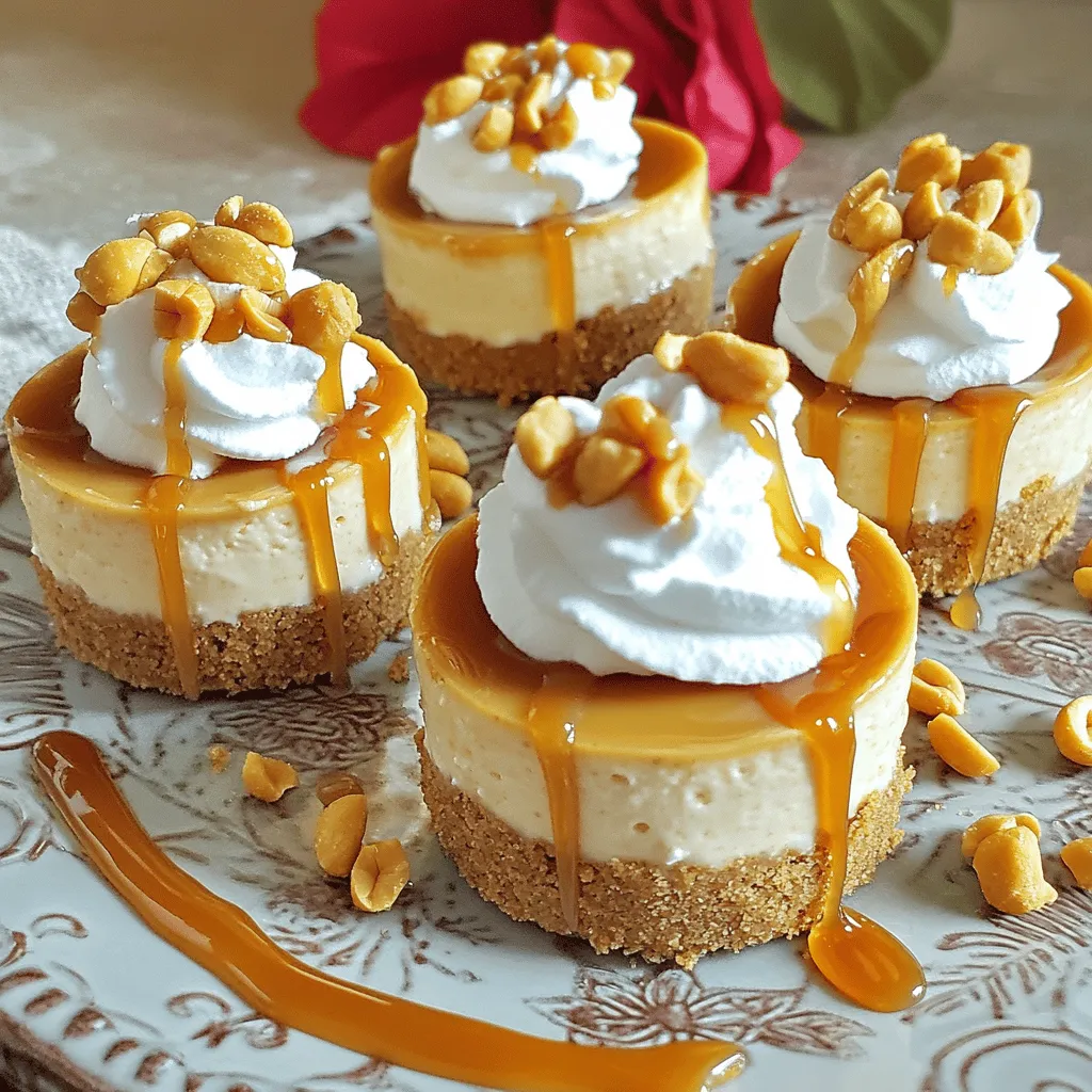 Irresistible Peanut Butter Caramel Mini Cheesecakes Delight