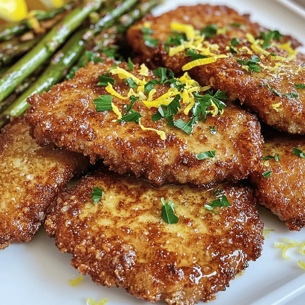Keto Pork Schnitzel with Lemon Butter Sauce Delight
