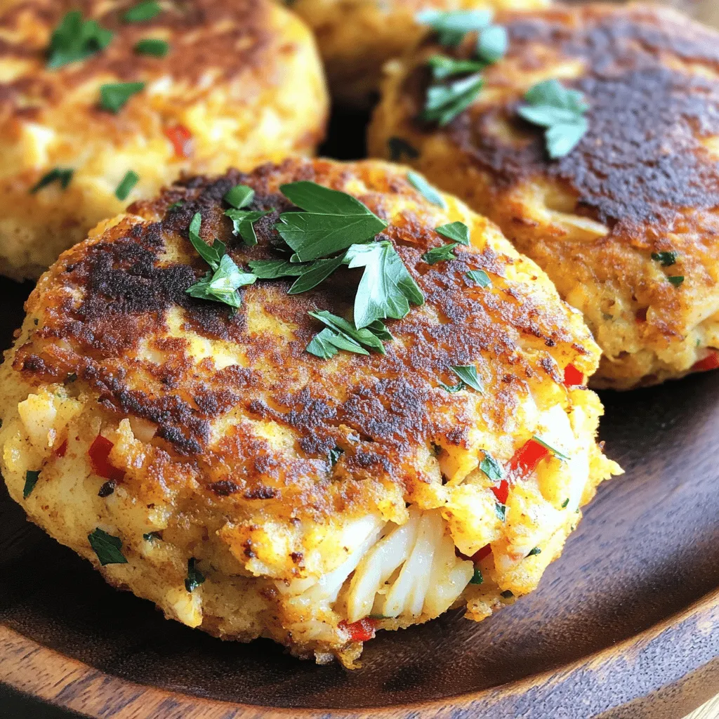 Maryland Style crab cakes need fresh and simple ingredients. The star of the dish is blue crab meat. You want to use 1 pound of lump crab meat. This meat has a sweet and delicate flavor. It also holds together well when cooked.