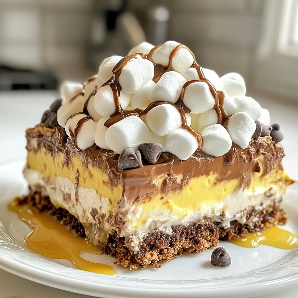 Hot Chocolate Lasagna Decadent Dessert Delight