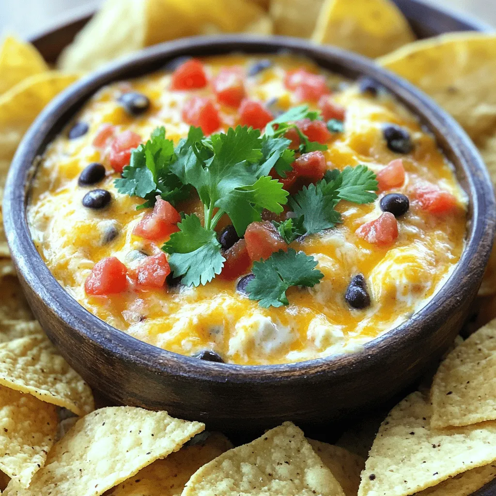 Chili queso dip is loved for its rich, creamy taste. This dip brings warmth and cheer to any gathering. It pairs well with crunchy tortilla chips. When friends and family come together, this dip shines as a star.