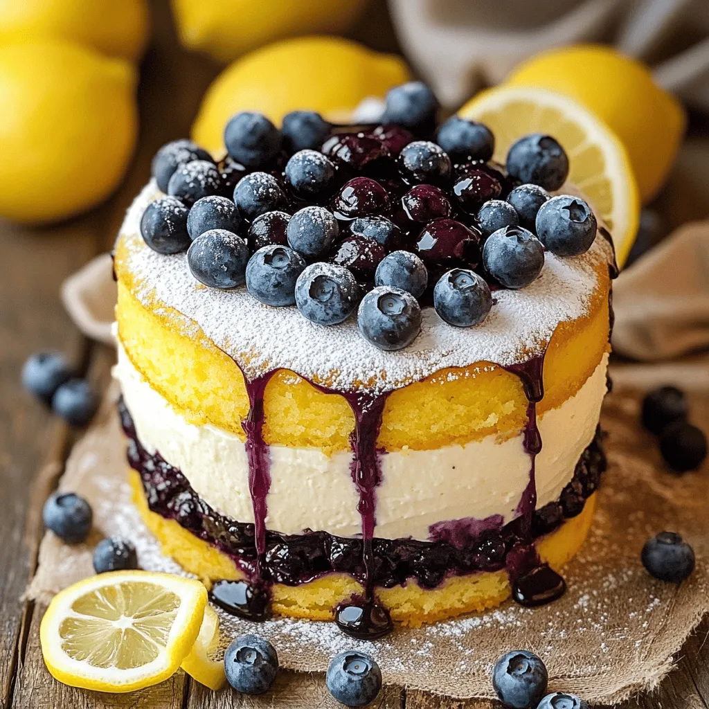 Lemon Blueberry Cheesecake Cake Recipe: A Delightfully Tangy Treat