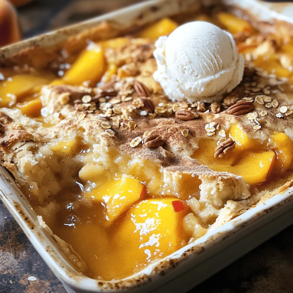 Peach Cobbler Dump Cake Simple and Delicious Treat