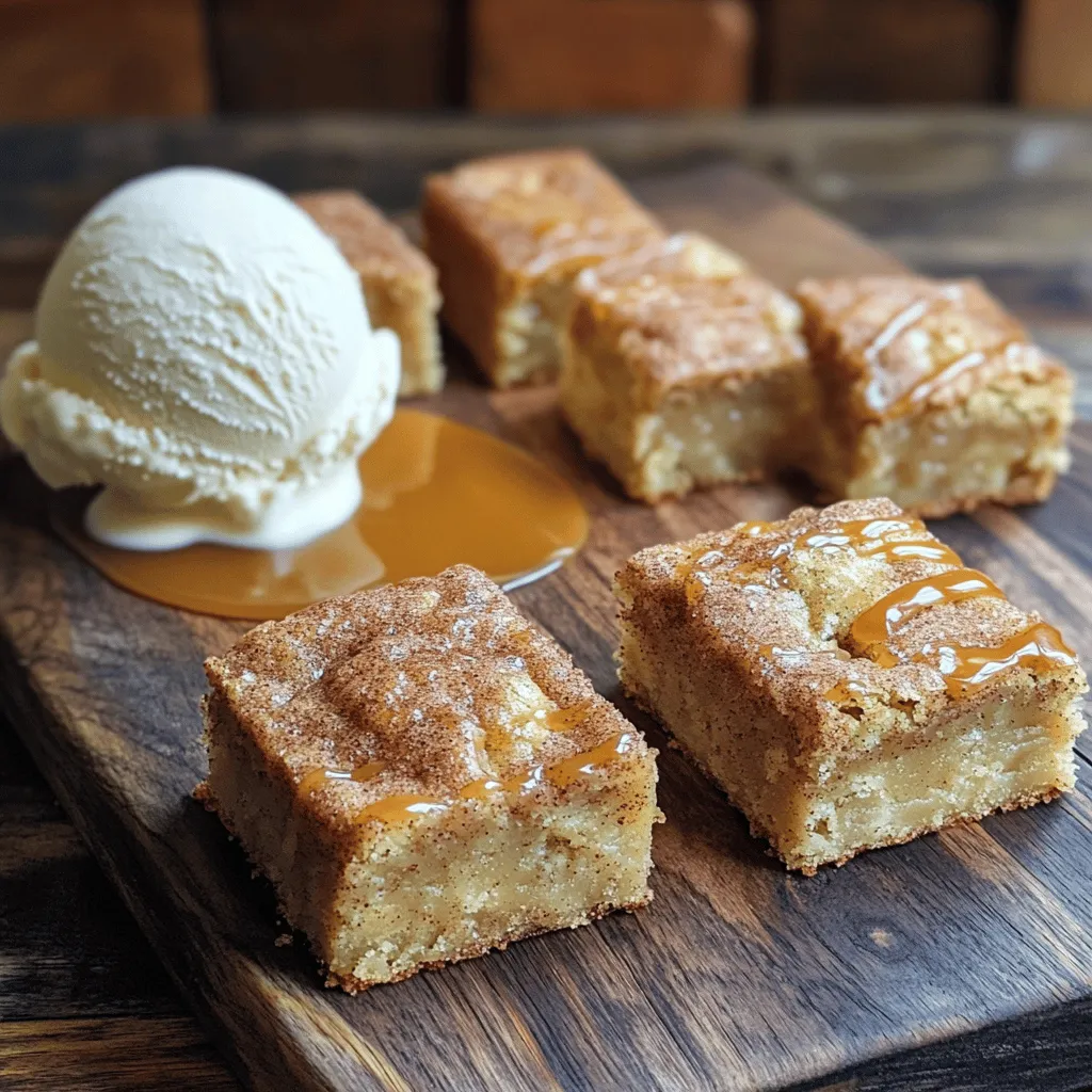 Snickerdoodle Blondies Bakery Delightful Treat Recipe