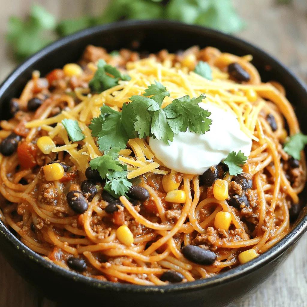 One Pot Taco Spaghetti: A Hearty, Flavorful Meal for Busy Weeknights
