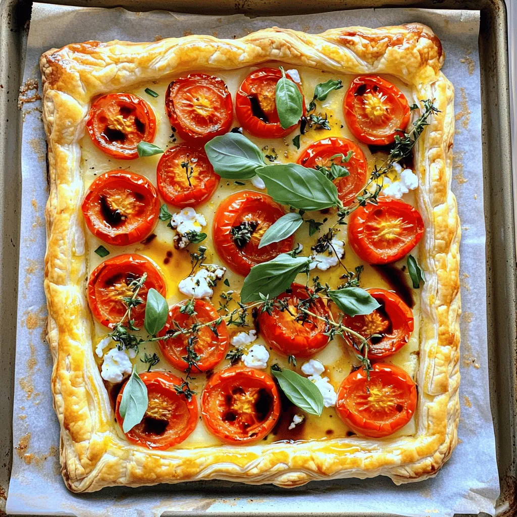 Roasted Tomato Goat Cheese Tart Flavorful and Easy Recipe