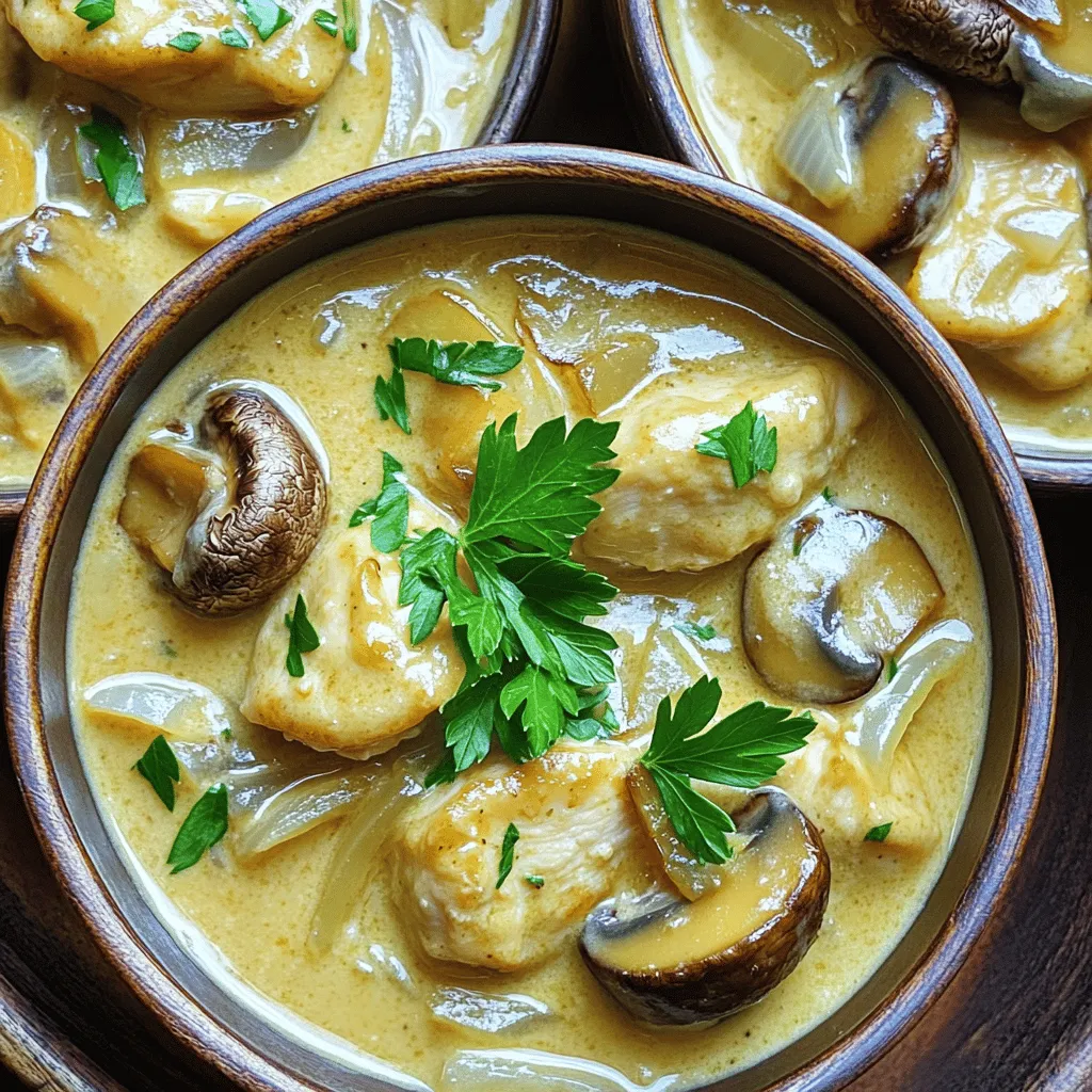 Cream of Mushroom and Chicken Easy Dinner Recipe