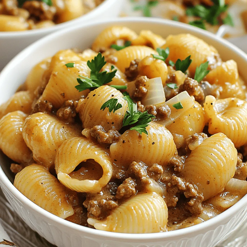 Creamy Beef and Shells: A Comforting Indulgence for Busy Families
