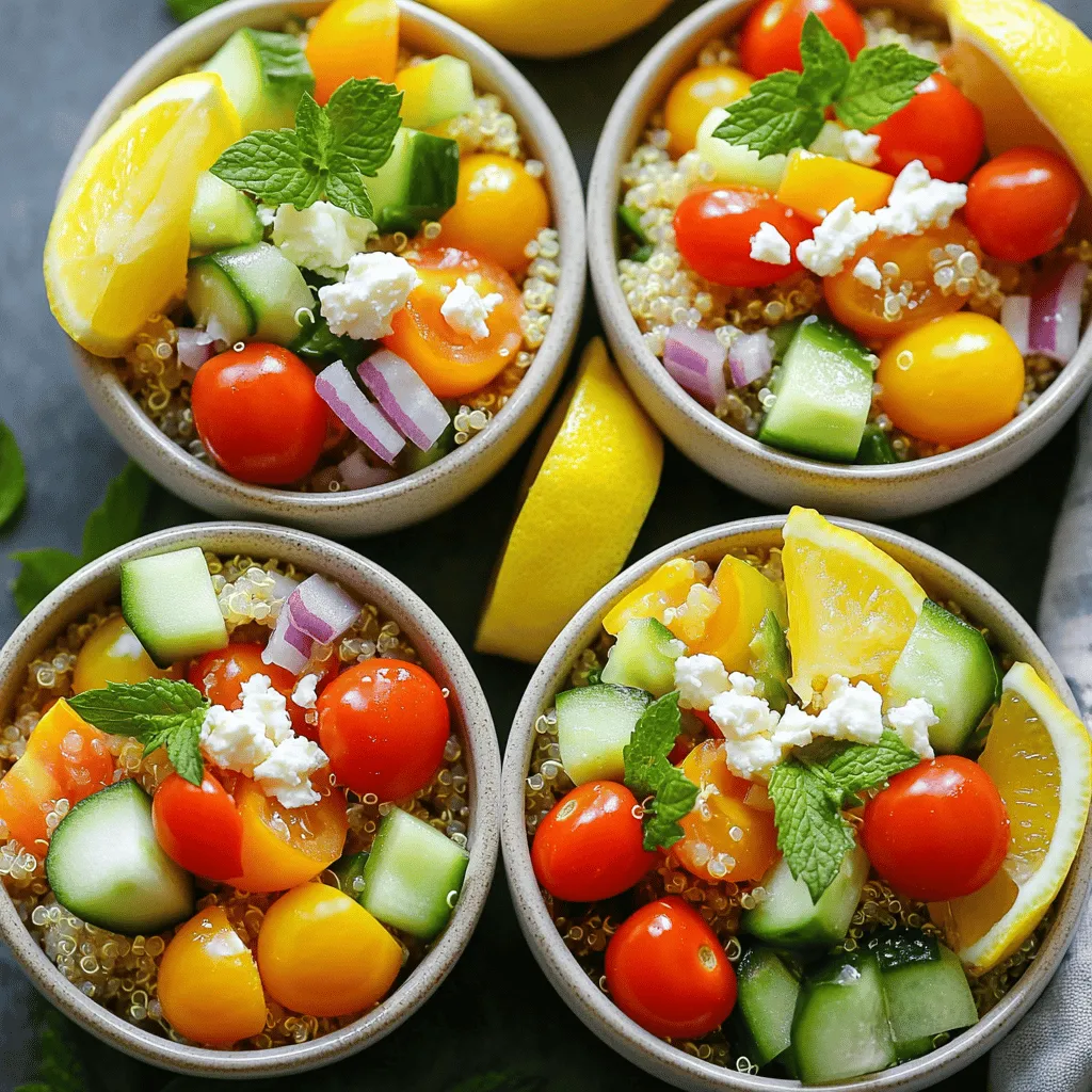 Summer Lemon Herb Quinoa Bowls Flavorful and Fresh