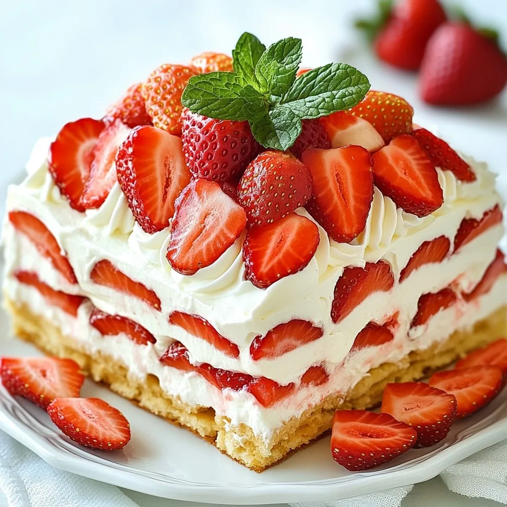 Strawberry Shortcake Icebox Cake Delightfully Easy Recipe