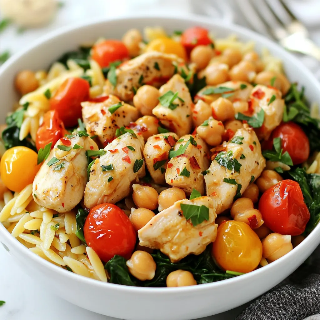 High Protein Chicken Orzo Flavorful and Nutritious Dish