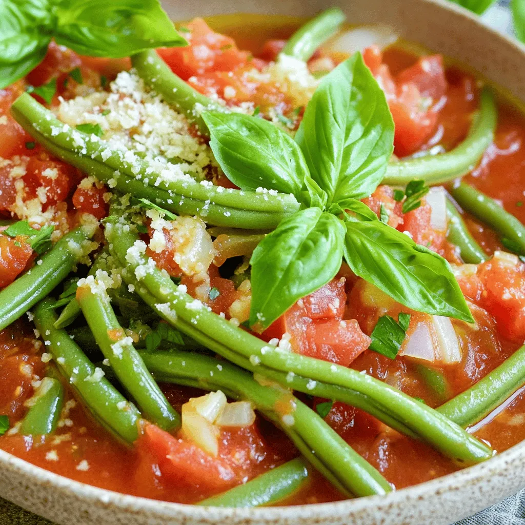 To make green beans in tomato sauce, you need simple, fresh ingredients. Here’s what you will need: