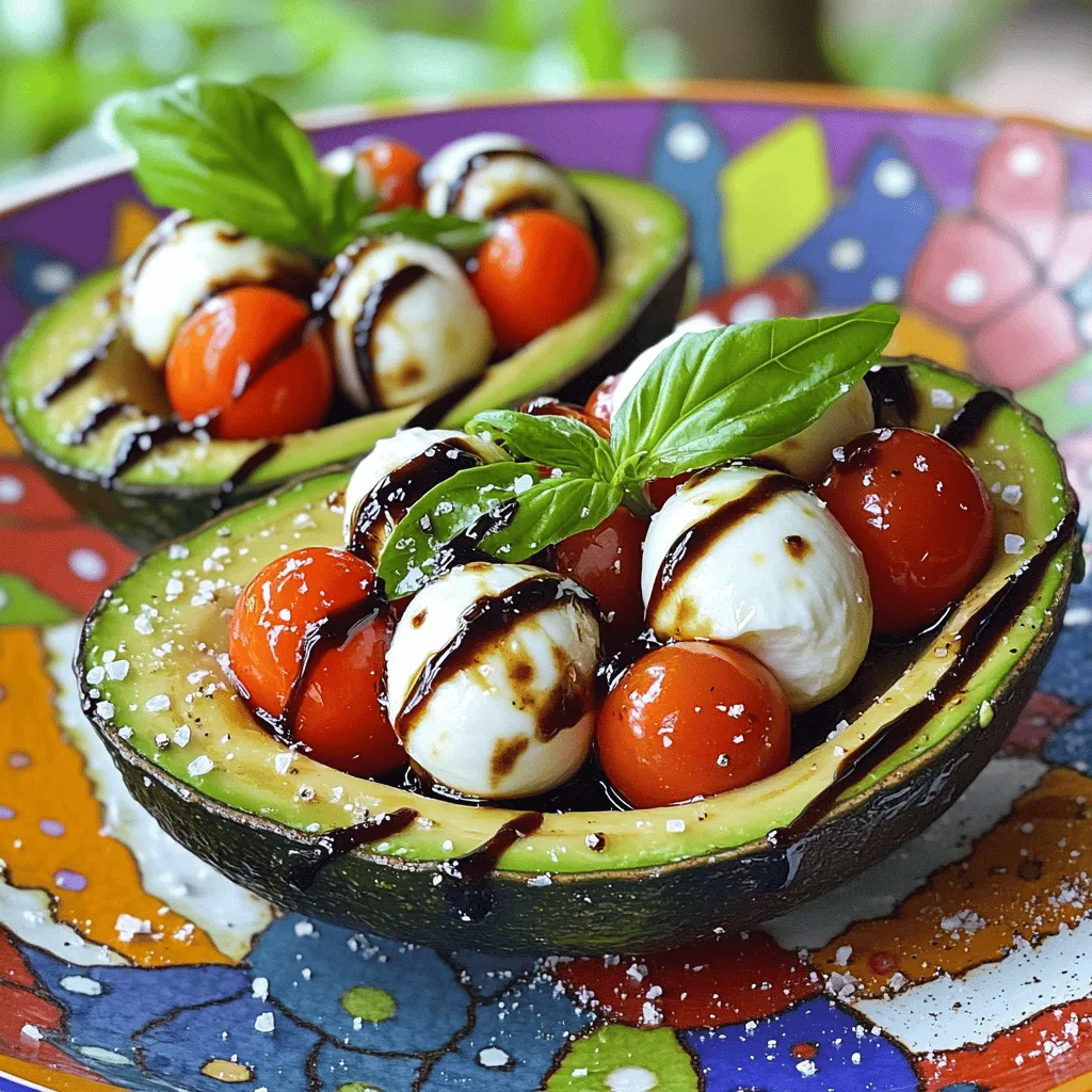 Caprese Stuffed Avocados Simple and Tasty Delight