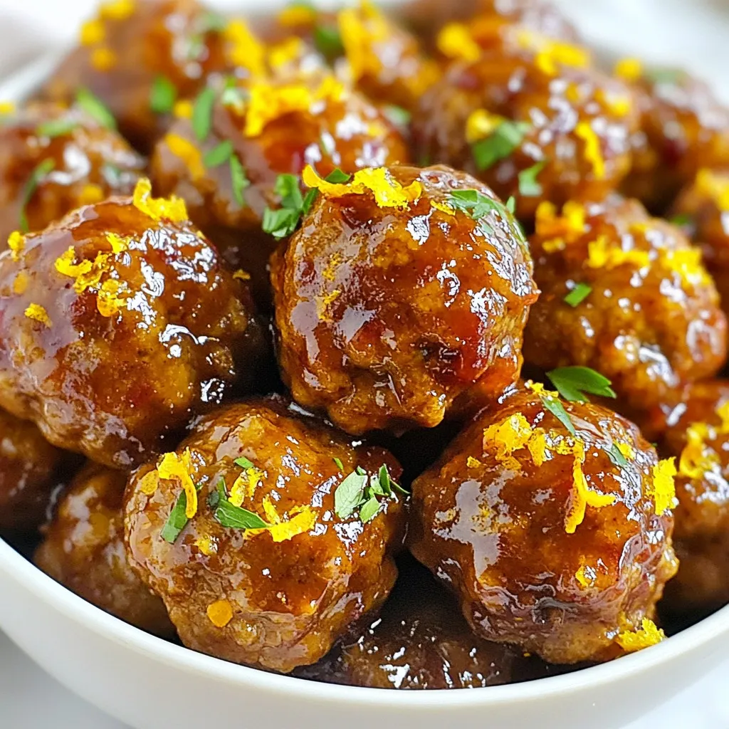 Cranberry Orange Glazed Meatballs Flavorful and Easy