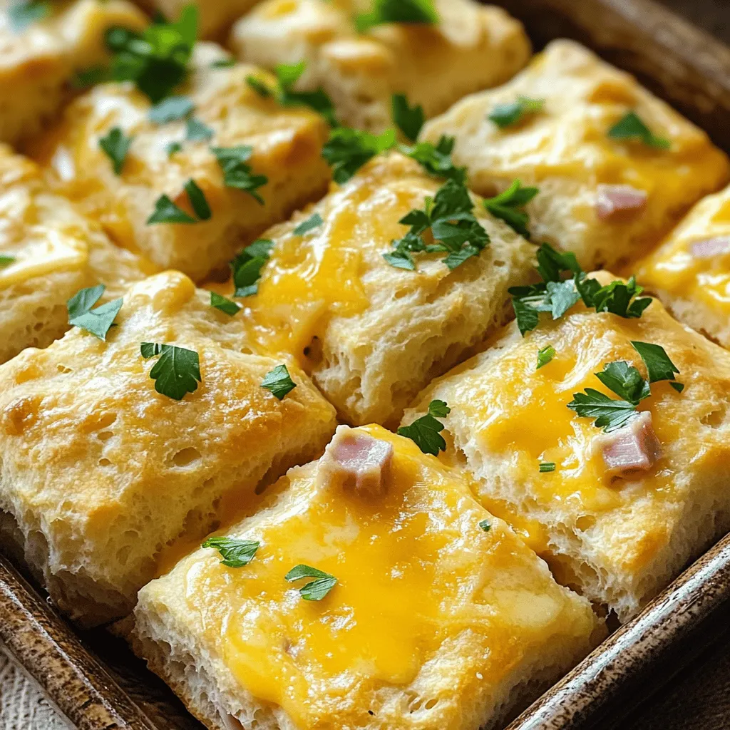 Ham and cheese butter swim biscuits are a fun and tasty treat. They mix savory ham and rich cheese in a soft, buttery biscuit. You bake them in a pool of melted butter, which makes the edges crispy. This method gives them a unique texture that you won
