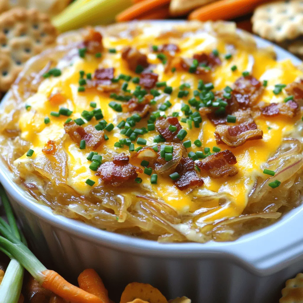 Caramelized Onion and Bacon Dip Irresistible Appetizer