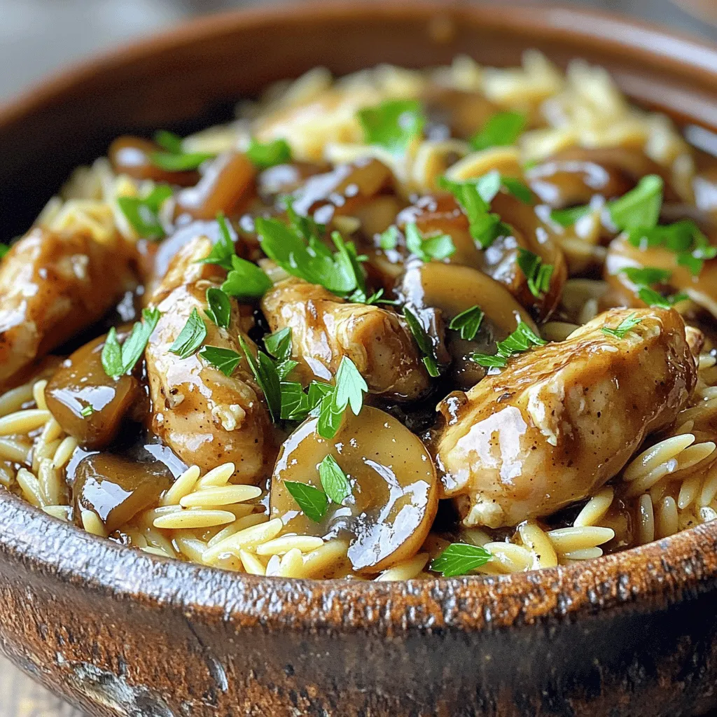 Chicken Marsala Orzo Flavorful and Easy Dinner Recipe