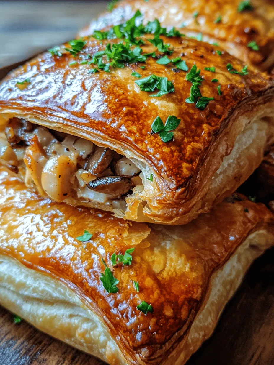 Savory Chicken and Mushroom Puff Pastry Delight: A Culinary Journey