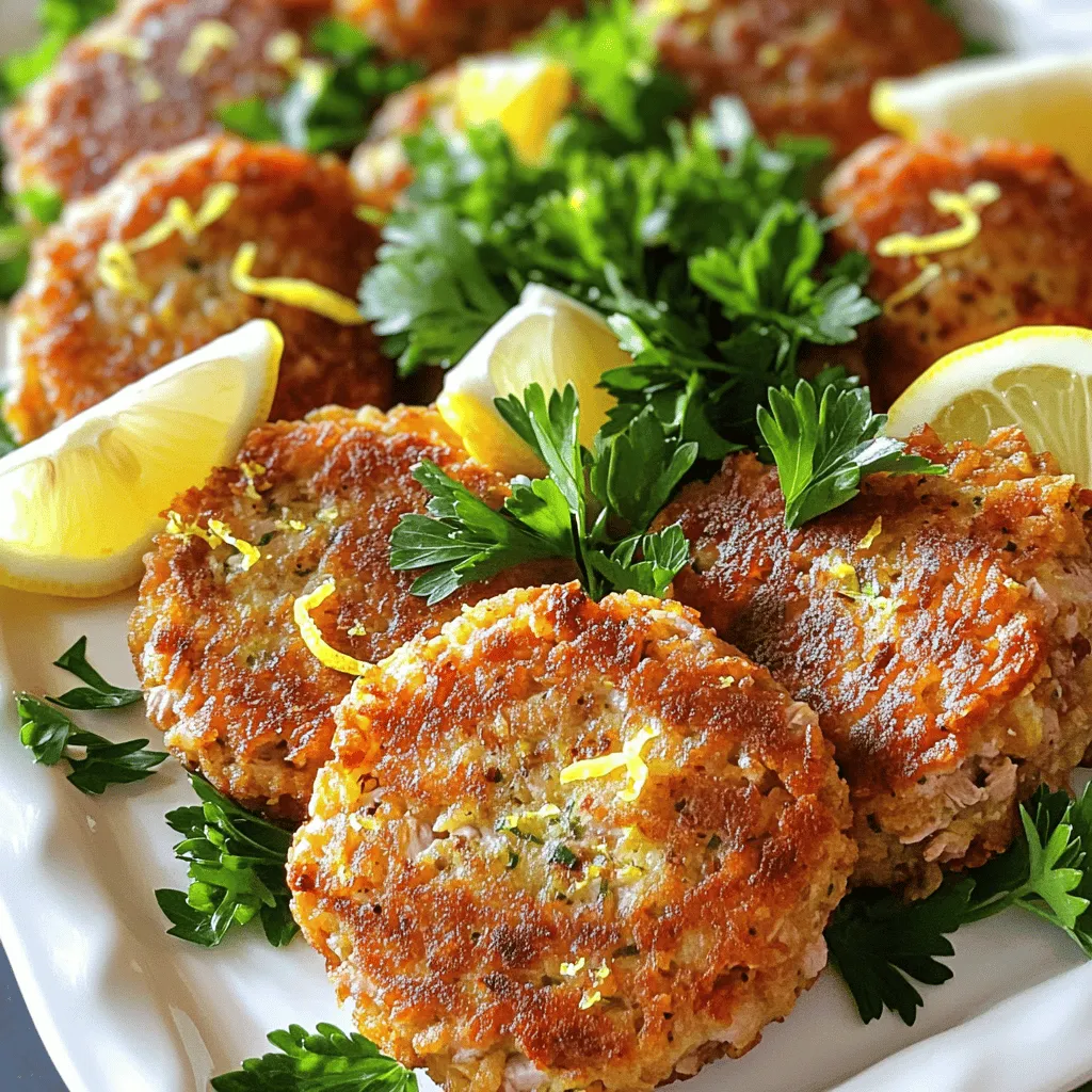 Lemon Garlic Tuna Cakes Flavorful and Easy Recipe