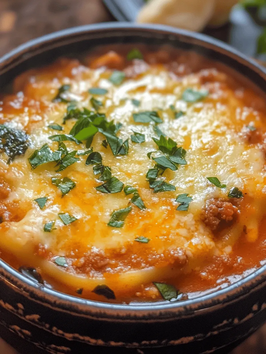Melting Layers of Comfort: Lasagna Soup