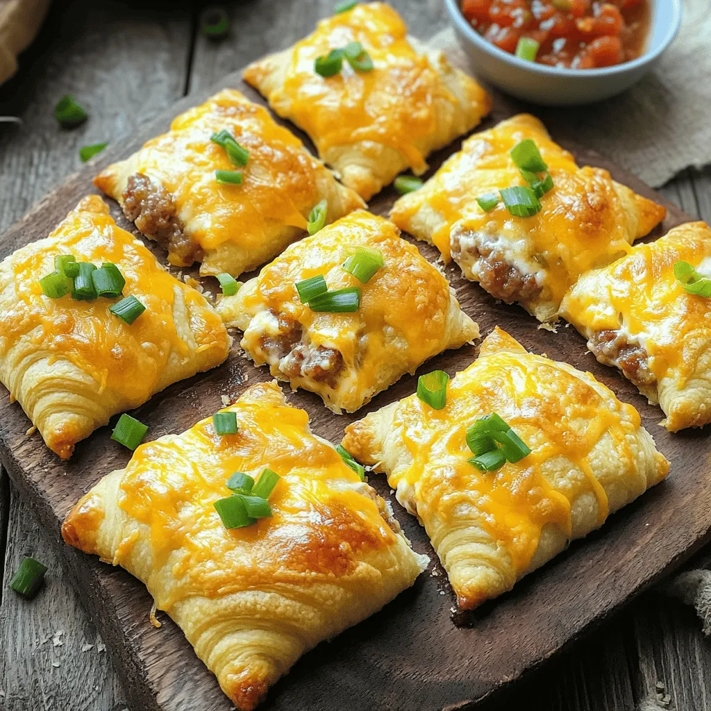 Rotel Sausage &#038; Cream Cheese Crescents Easy Recipe