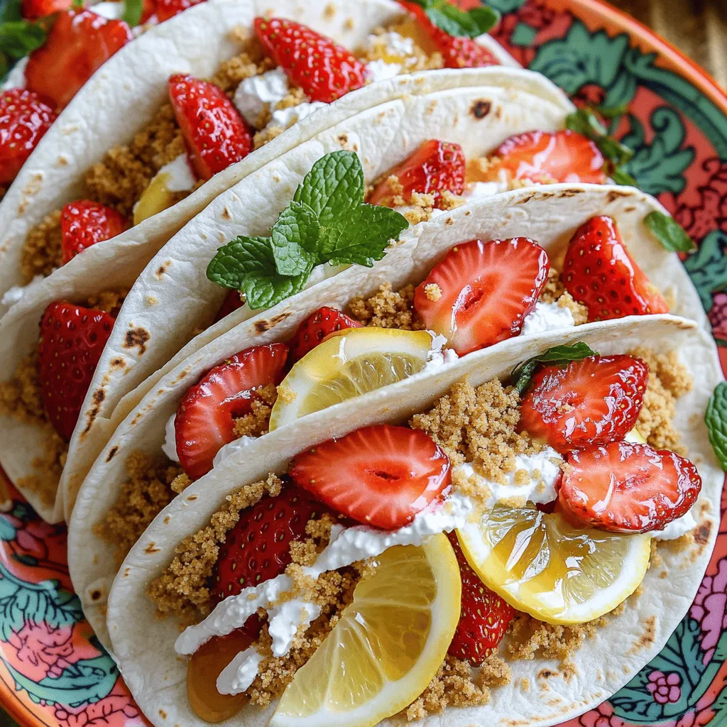 Strawberry Cheesecake Tacos Delightful and Easy Treat