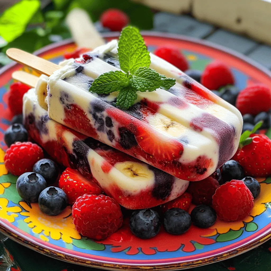 Berry Smoothie Popsicles Refreshing and Healthy Snack