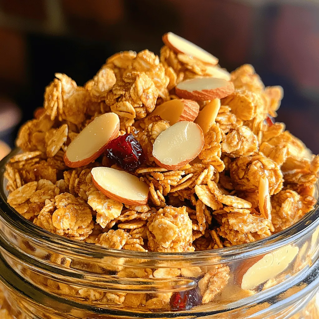 Vanilla Almond Granola Clusters Crunchy and Delicious