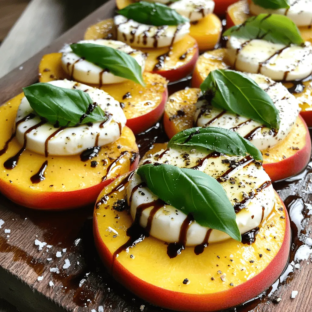 Peach Caprese Salad Flavorful and Fresh Delight