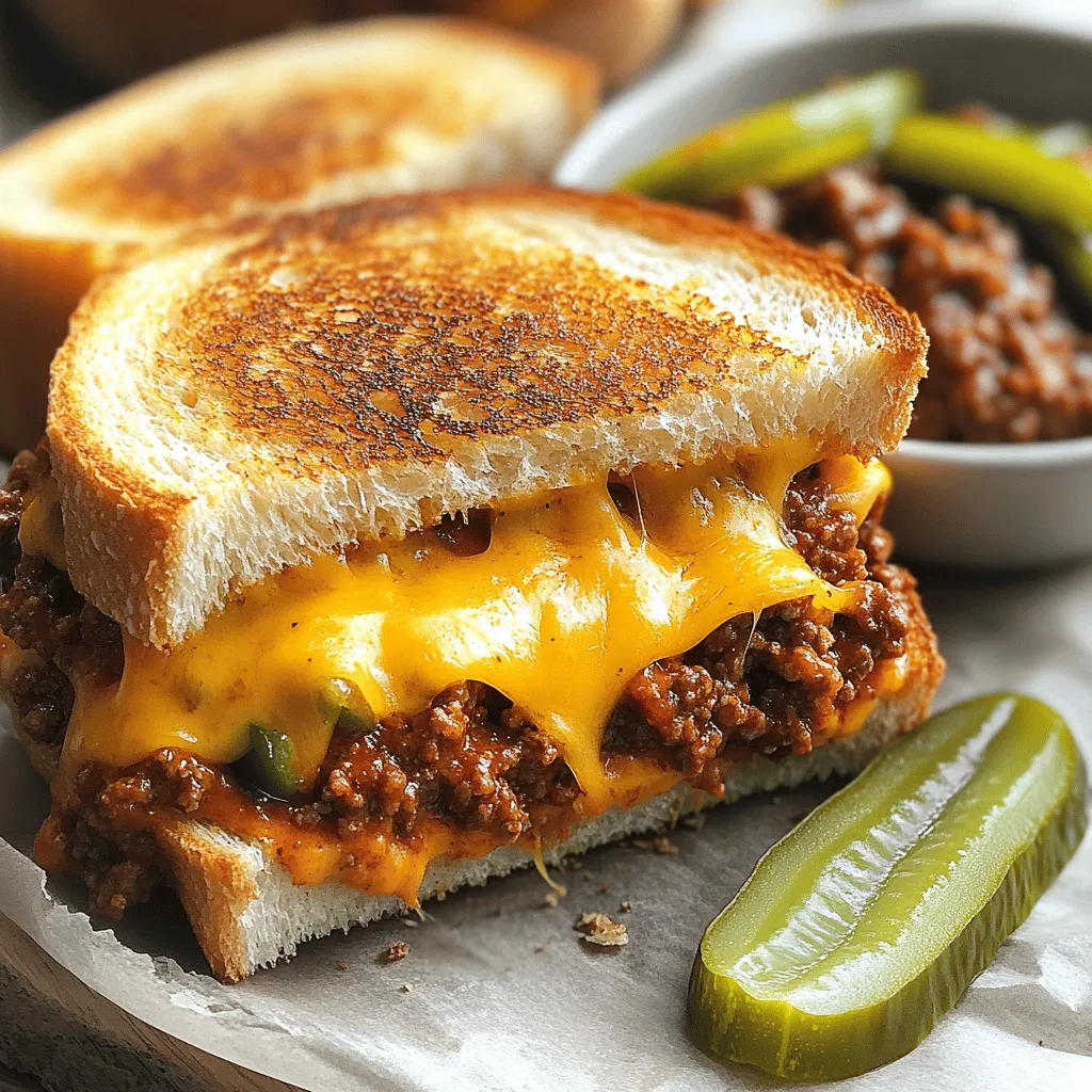 Sloppy Joe Grilled Cheese Delight: A Comfort Food Classic