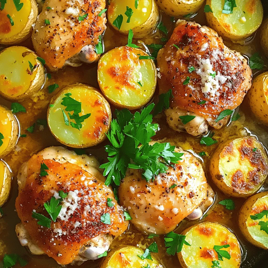 One-Pan Garlic Parmesan Chicken and Potatoes Recipe